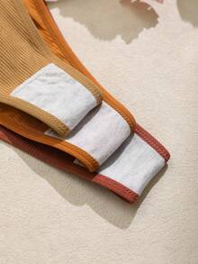 Lowkey Lull 7pcs/Pack Solid Color Thin Strap Seamless Breathable Panties, Thong - Multicolor - View 5