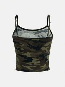 3件套少女印花针织吊带背心，休闲时尚，百搭，适合派对、郊游、与朋友拍照、公园、露营、度假、日常穿着。 - 彩色 - 查看 8