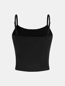 3件套少女印花针织吊带背心，休闲时尚，百搭，适合派对、郊游、与朋友拍照、公园、露营、度假、日常穿着。 - 彩色 - 查看 10