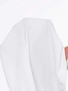 Sundraya Women's Casual Beach Vacation Handmade Beaded Faux Pearl Shell Graphic Short Sleeve White T-Shirt - White - View 3