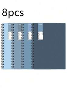 5/8/10PCS Coil Notebook Set - A5 Thickened Paper Planner For Office & Student Use (Loose Leaf Design) - Multicolor - View 11