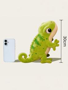 POKOJA LAND Chameleon Plush Doll, Green Chameleon Appearance, Soft And Comfortable Materials, Birthday Gifts For Girlfriend Boyfriend Friends, Home Decorations, Creative Desktop Collectibles - Multicolor - View 3