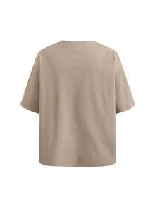 Girlism Tween Girls Casual Heart Print Short Sleeve T-Shirt Set - Multicolor - View 4