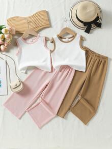Young Girls Tank Top Co-Ords - Multicolor - View 4