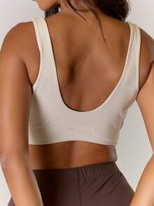 Musera Sport Sportowy biustonosz sportowy Crossover Front Active Gym Workout Casual Sonder - Morela - Zobacz 2