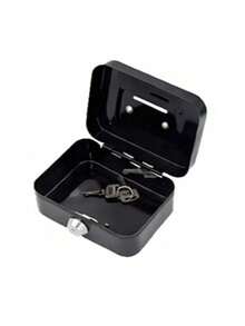 大容量安全现金盒，带安全弹簧夹锁 - 重型金属结构，配有可拆卸硬币托盘和现金整理器，3 种款式可选。 - 彩色 - 查看 8