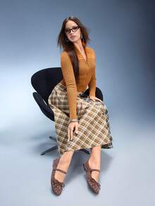 CUCCOO GRLICON Mocasines de mujer de moda casual con diseño de hebilla, adecuados para el uso diario - Café integral - Ver 6