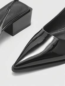 CUCCOO BIZCHIC 女士尖头优雅低跟休闲鞋 - 黑色 - 查看 5