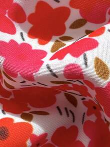 SHEIN Swim Women's Ditsy Floral Backless Sexy Thong Bikini Set, Beach Vacation - Multicolor - View 7