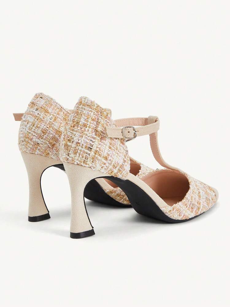 CUCCOO CHICEST Women's Elegant Pointed Toe Buckle Pumps, Suitable For Commuting Valentine's Day