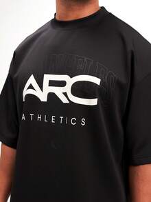 Arc Men's Letter Print Causal T-Shirts Summer