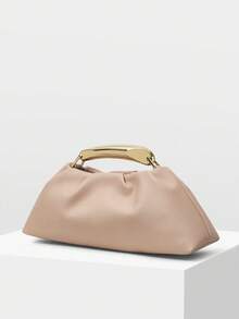 MOTF PREMIUM PU LEATHER TOP HANDLE BAG - Baby Pink - View 2