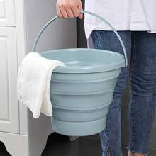 Xô gấp gọn di động, xô nhựa dày cầm tay tiện dụng, thích hợp cho xe hơi, nhà cửa, ký túc xá, du lịch, câu cá, cắm trại ngoài trời. - Nhiều màu - Xem 4