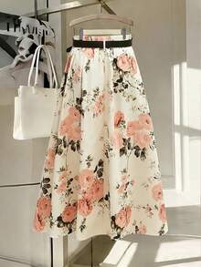 GlowEve CURVE 大码女式碎花系带半身裙 - 彩色 - 查看 2