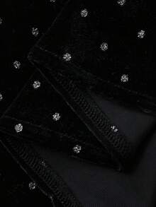 FRIFUL 女士格子肩带蝴蝶结交叉A字拼接休闲背心，秋季 - 黑色 - 查看 8