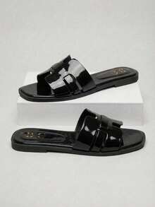 H" TYPE CHAROL SANDALIA FOR LADY MOD 11-01 - Black - View 4