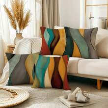 4pcs Pillow Covers, Zipper Closure For Patio, Garden, Hanging Chair, Sofa Decorative Pillow Covers - Pillow Inserts Not Included - Multicolor - View 5
