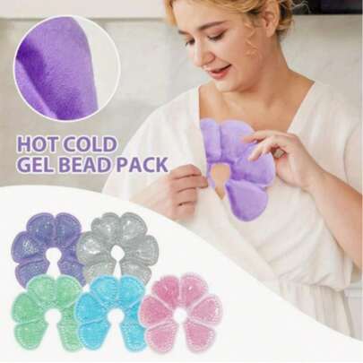 2pcs Reusable Frozen Chest Pads, Double-Sided Design Cooling Gel Pad, Daily Care Tools, Multifunction Hot And Cold Compress Gel Beads Bra Pads, For Chest Relaxation And Relief, Hot And Cold Chest Gel Pads, Great Gift For Women