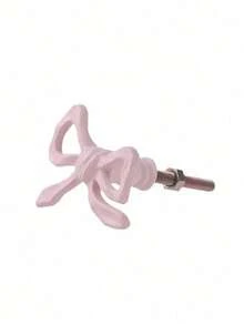 Joivida 1 núm tủ hình nơ màu hồng, tay nắm kéo ngăn kéo bằng kim loại, quà tặng cho nhà bếp, cửa tủ phòng tắm, tay nắm tủ quần áo dễ thương tặng bạn bè - Hồng - Xem 14