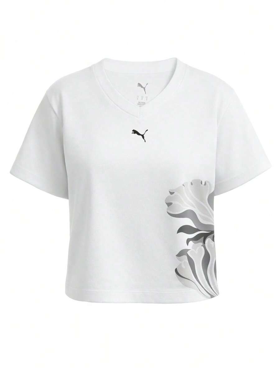 Puma Women´S Short-Sleeved T-Shirt White - White - View 1