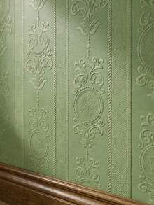 Cirelle 1m Removable 3D Wall Paper - Waterproof & Mold Resistant, Self-Adhesive Rococo Pattern Wall Sticker For Living Room & Bedroom, Instant Home Makeover Gift - Multicolor - View 4