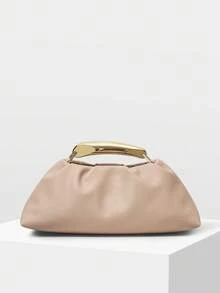 MOTF PREMIUM PU LEATHER TOP HANDLE BAG - Baby Pink - View 3