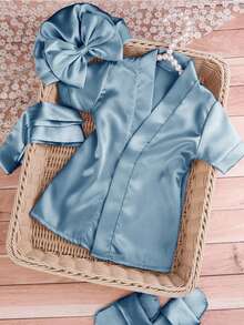 Newborn Baby Girl Cute Photography Props - Baby Blue - View 5