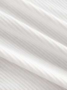 TOKVUE 男士纯色翻领修身休闲日常短袖Polo衫 - 米色 - 查看 8