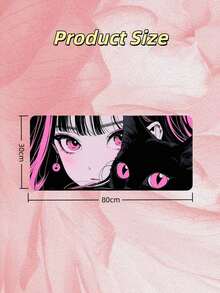 1件装动漫猫咪图案游戏办公鼠标垫，防滑防尘，电脑桌面装饰垫。表面采用硅藻土材质，底部采用橡胶材质，防滑耐用。 - 525-Cat - 查看 8