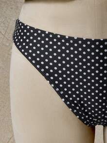 Swim Mod Women's Minimalist Print Camisole Tank Top - Black and White - View 3