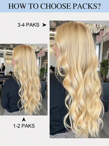 20pcs Straight Tape In 100% Human Hair Extension For Salon Silky Seamless Invisible Golden Blonde 613 Color For Thin Hair Woman Top Quality Highlight Color Hair Extensions Longlasting Hair Flower Hair Clip - S613 - View 9