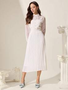 CUCCOO CHICEST 女士时尚优雅尖头蝴蝶结装饰高跟鞋 - 薄荷綠 - 查看 3