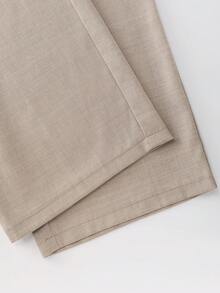 GlowEve CURVE Pantaloni casual cu picior drept pentru femei, mărime plus - Kaki - Vizualizare 6