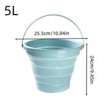 Xô gấp gọn di động, xô nhựa dày cầm tay tiện dụng, thích hợp cho xe hơi, nhà cửa, ký túc xá, du lịch, câu cá, cắm trại ngoài trời. - Nhiều màu - Xem 8