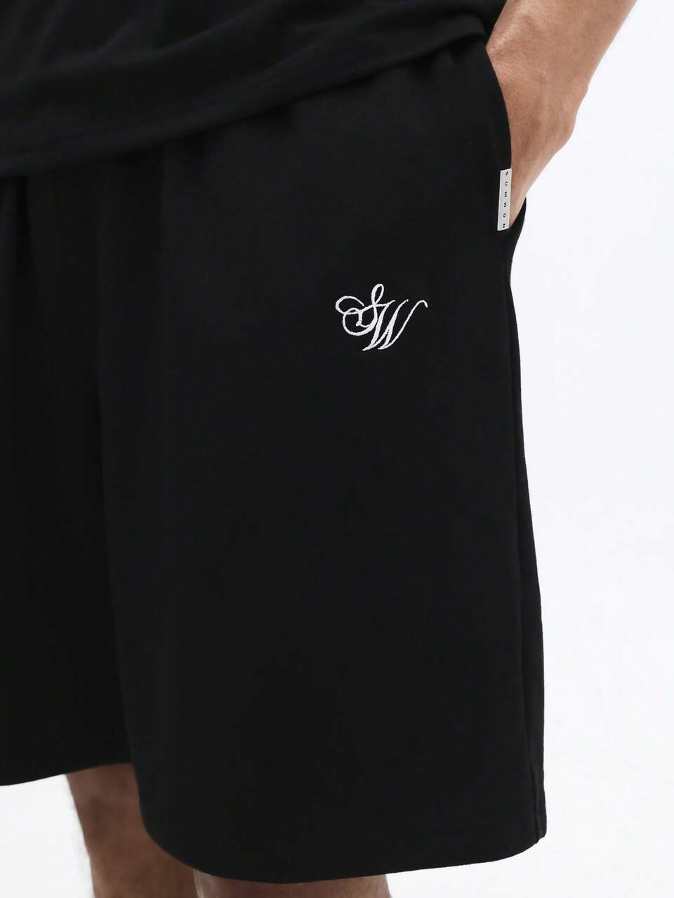 SUMWON Men's Oversized Crew Neck T-Shirt And Relaxed Fit Shorts Co-Ord Set With Logo Embroidery Summer Casual Loungewear Matching Tracksuit