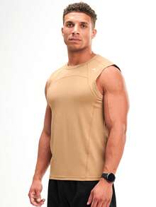 Men's Casual Versatile Crew Neck Tank Top, Everyday Wear