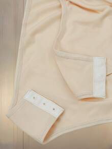 Franclia Women's Plunging Neckline Ruched Waist Fashionable Versatile Bodysuit Gold Bodysuit Draped Bodysuit Cream Bodysuit Beige Bodysuit Satin Bodysuit Metallic Bodysuit One Piece Gold Sleeveless Top Beige Sleeveless Top