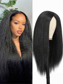 1件 - 模特假发，供美发师和美容模特进行培训和练习使用，包含一个夹子。 - 黑色 - 查看 5