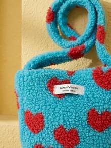 Joivida 新款韩版女士羊毛绒单肩包 时尚休闲大容量斜挎包