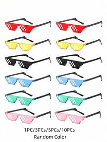 1-10个装什锦糖果色玻璃杯，带金属星星装饰，非常适合夏季海滩、假日派对和户外活动！ - 黑色 - 查看 7