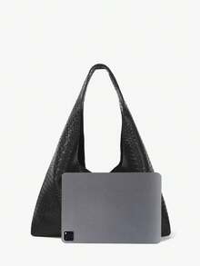 MUSERA Faux Leather Slouchy Shoulder Bag, Newest Fashionable Suede Bag For Women, Perfectly Matching With Fall Outfits Women Fall Clothes - Crocodile black - View 4