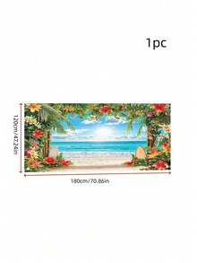 1pc Photo Prop, Birthday Party Backdrop, Decorative Hanging Cloth - Multicolor - View 8