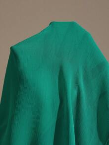 Revavyn Blusa romântica verde com mangas flare e babados, estilo retrô, fresca e vibrante, com design de mangas flare e babados. - Verde - Ver 7