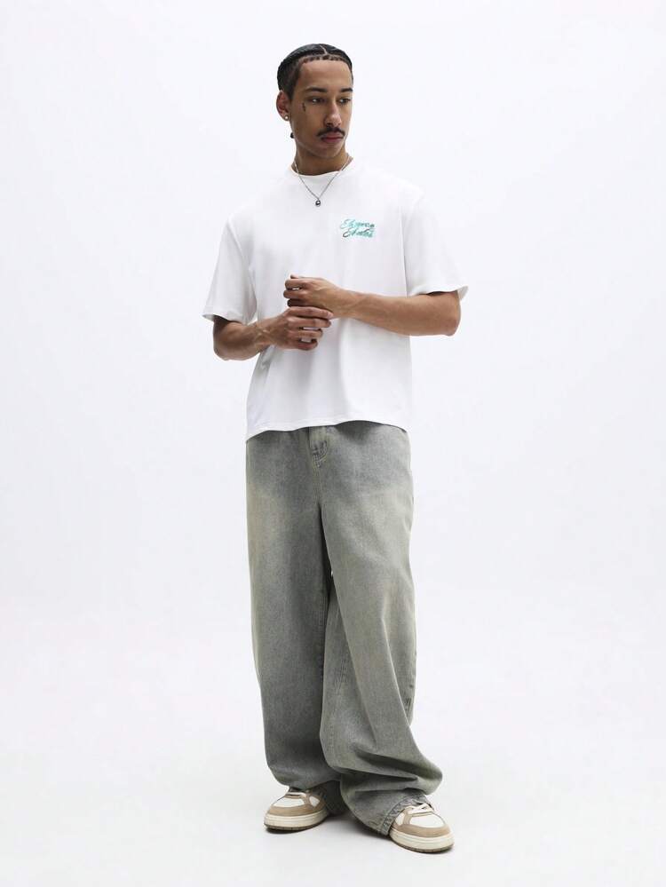 Script Logo Crew Neck Tee