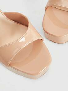 CUCCOO LuxiPop Women Heeled Sandals - Apricot - View 6