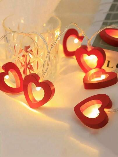 Heart-Shaped String Lights, Available In Lengths Of 1.5, 3, And 6 Meters, Designed With Romantic White/Red Heart Shapes. These Fairy Lights Are Perfect Gifts For Mother's Day And Valentine's Day, Creating An Ambiance For Flirting And Love Confessions. Suitable For Valentine's Day, Thanksgiving, Weddings, Birthdays, Christmas, New Year, And Other Special Occasions, They Are Ideal For Decorating Homes, Windows, And Living Rooms.