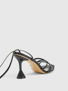 CUCCOO SZL 女士尖头绑带高跟凉鞋 - 黑色 - 查看 9