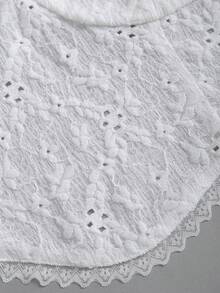 Elamini New Sexy Lace Halter Backless Strap Camisole & Puff Mini Skirt 2 Pieces Set, White, Summer Holiday - White - View 6