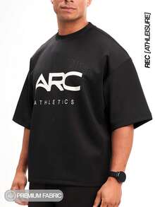 Arc Men's Letter Print Causal T-Shirts Summer