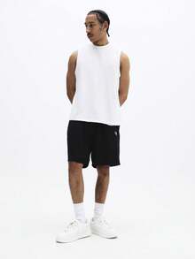SUMWON Men's Essential Sleeveless Tank Top Crew Neck Regular Fit Basic Casual Summer Tee - White - View 3